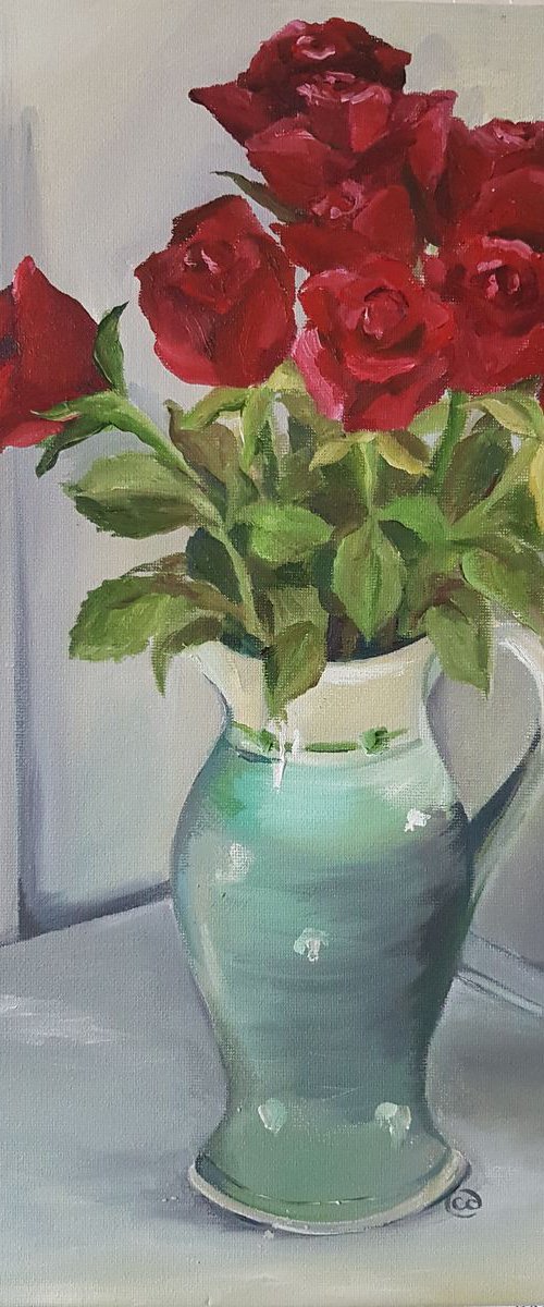 Red roses by Charlie Davies