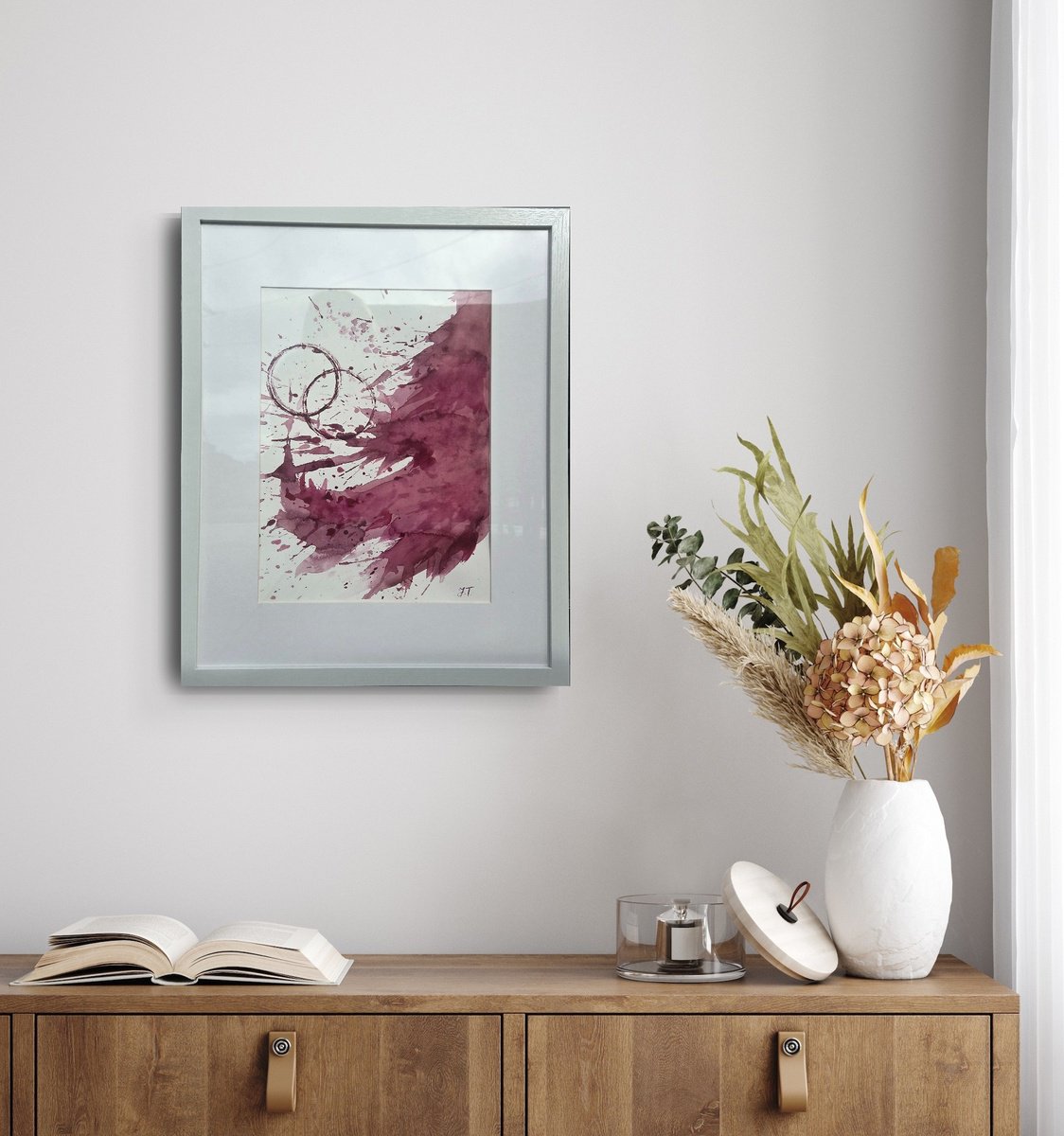 Abstract Watercolour , Spilled, Not Wasted By Jenny Tsoneva, 17 X 21, Artwork For Sale On Artfinder