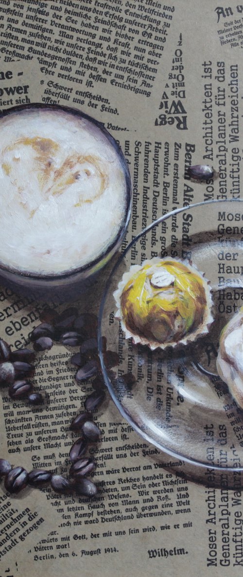 Cappuccino and coffee by Natalia Kakhtiurina