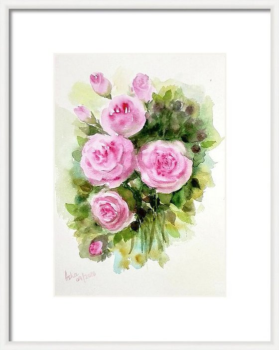 Pink Roses in Spring