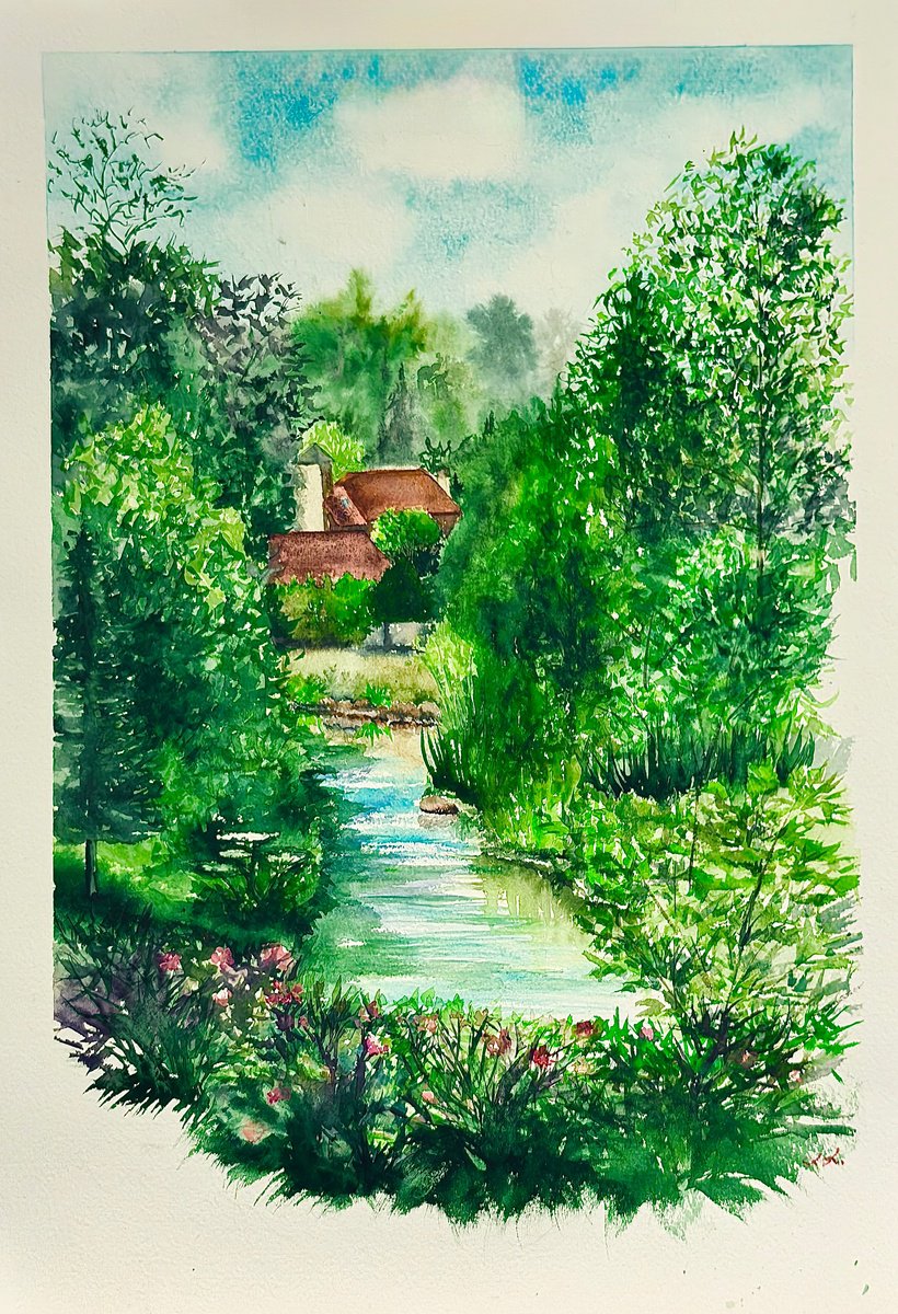 Photorealistic Watercolour , Memories Of Summer. By Lavi Li, 15 X 22, Artwork For Sale On Artfinder