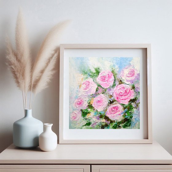 Roses Bouquet Painting