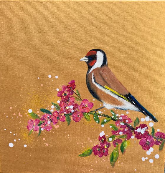 Goldfinch on Gold