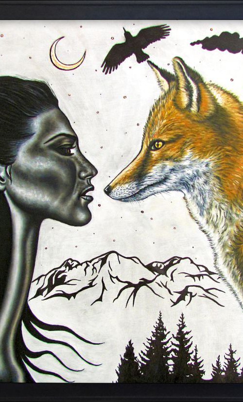 "The Wild" - FREE SHIPPING to the USA - Original PMS Oil Painting - 36" x 24" by Preston M. Smith (PMS)