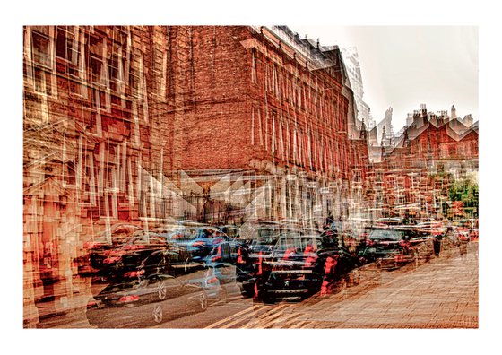 Inner City Streets 2. Abstract street scene. Limited Edition Photography Print #1/15