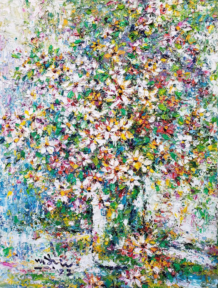 Flowers in the garden by Duc Tran