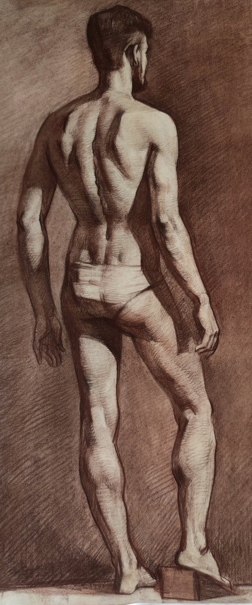 Nude in sepia by Maria Egorova