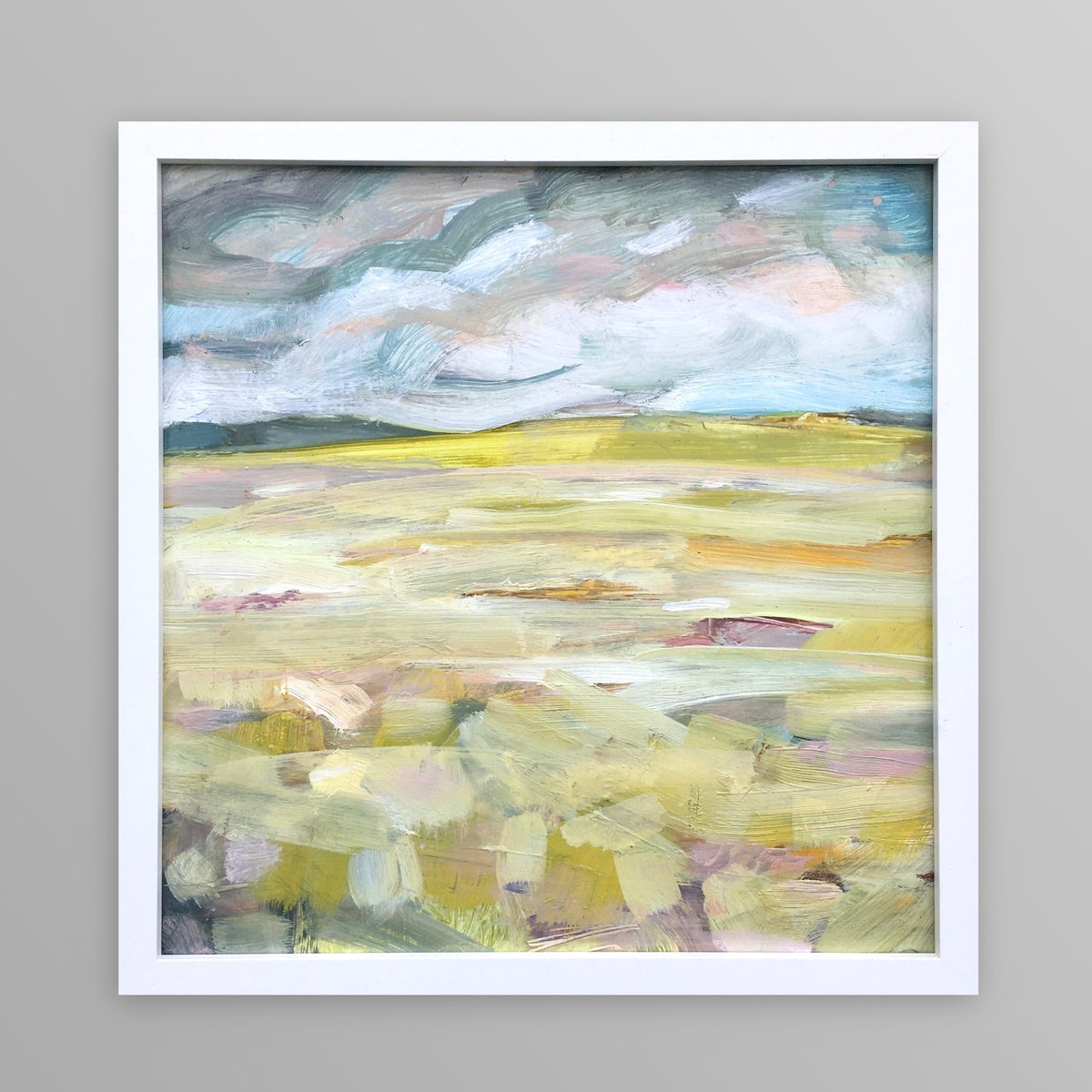 Impressionistic Landscape Oil Painting By Guy Pickford, 13 X 13, Our Constant Companion, Original Artwork