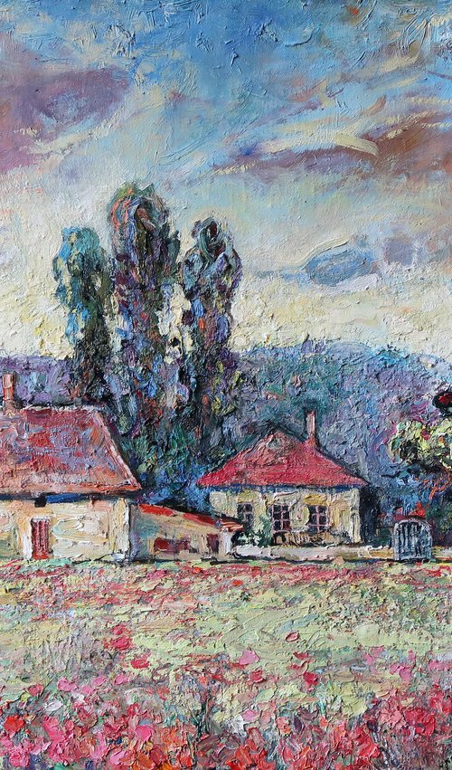 Poppies of the Dordogne by Nikifor Swiristuhin