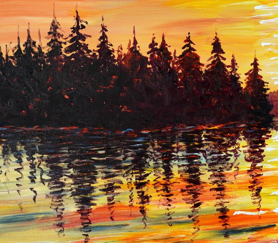 Romantic Evening Landscape D 1