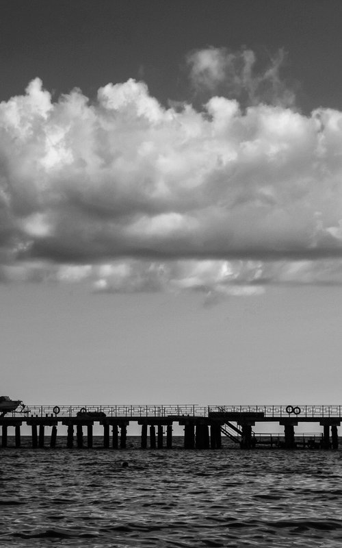 Pier under the clouds. by Valerix