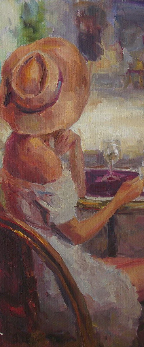Waiting, café by Vachagan Manukyan