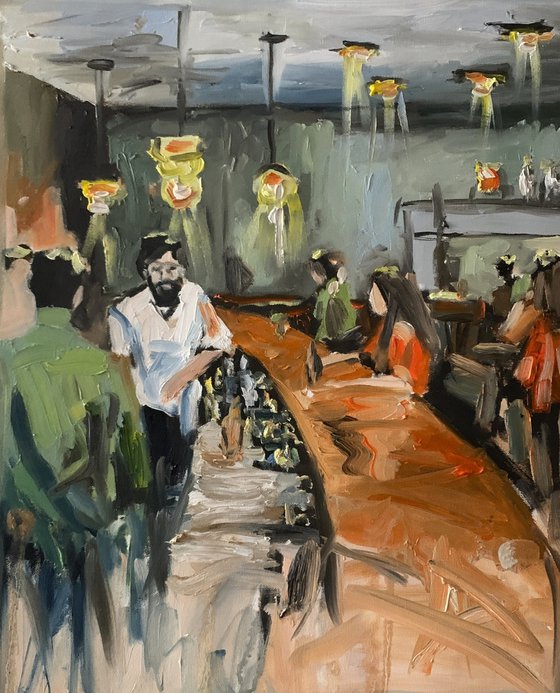 Evening at the Bar.