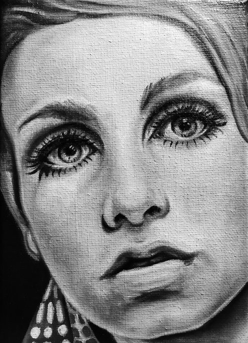 Portrait of "Twiggy" by Veronica Ciccarese