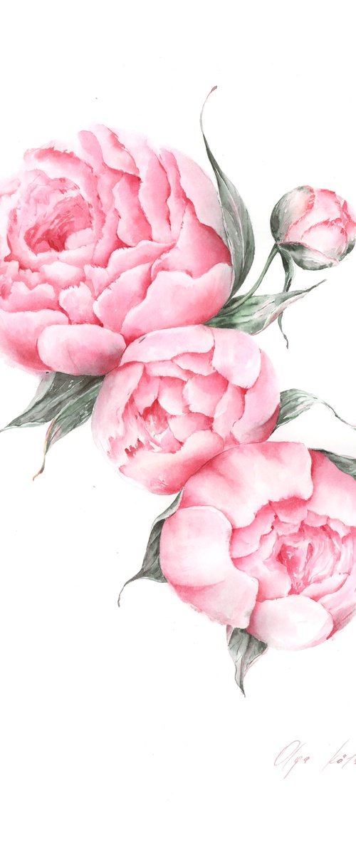 Peonies bouquet by Olga Koelsch