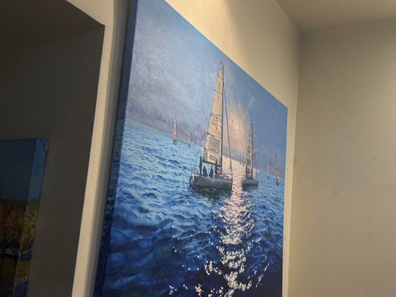 Seascape with Sailboats 50