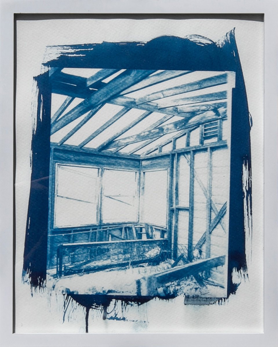 Abandoned Mojave, Cyanotype by Mark Hannah