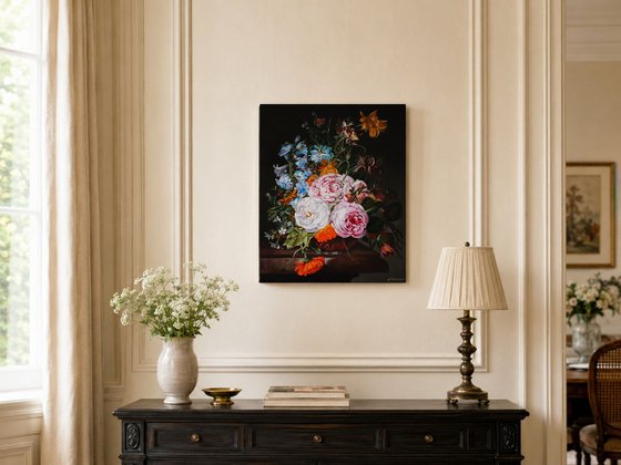 Dark Roses - Moody Floral Still life
