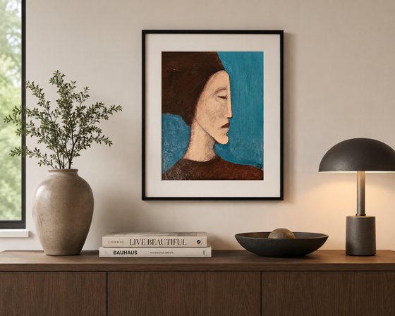 An Unquiet Mind (24cm x 30cm x 0.1cm)