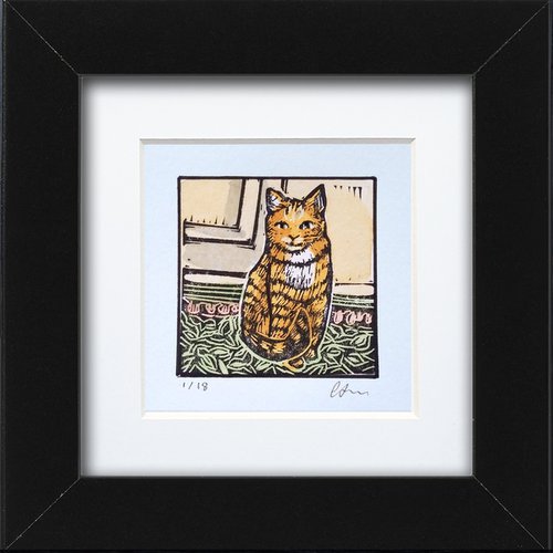 Marmalade cat by Carolynne Coulson