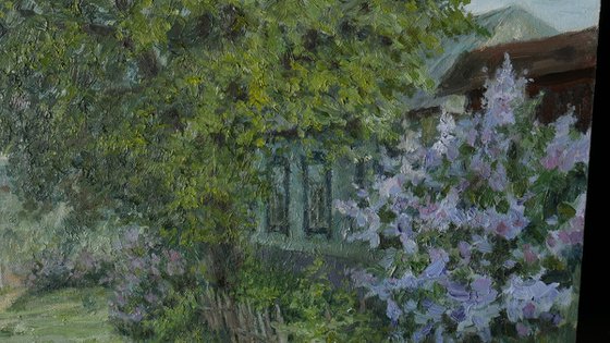 Blooming Lilacs - lilacs painting