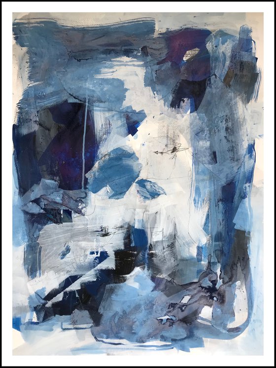 Large Paper work - Blue Series 1