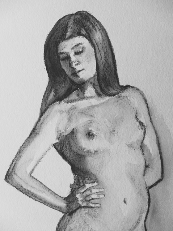 female nude study