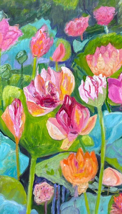WATER LILY POND by Maureen Finck
