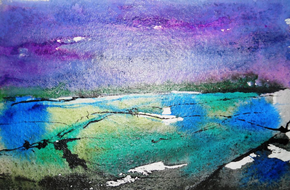 Abstract Landscape The Land III by Maxine Anne Martin