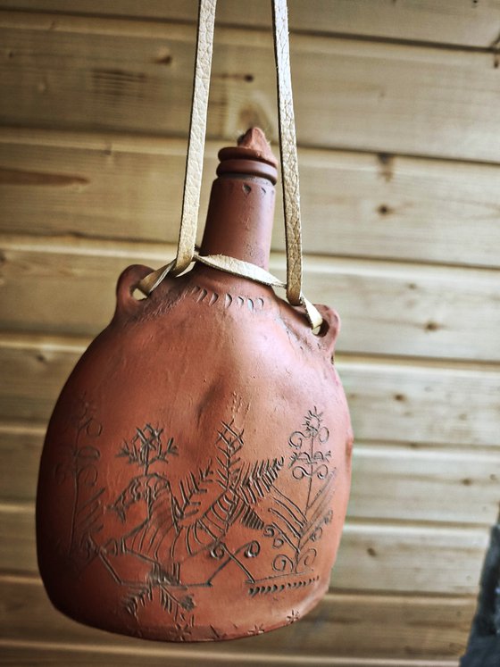 Tripolye-Style Ceramic Flask