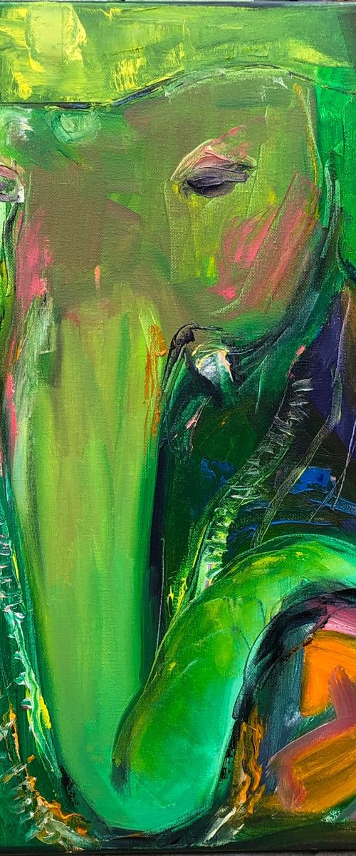 Green Ganesh by Arun Prem