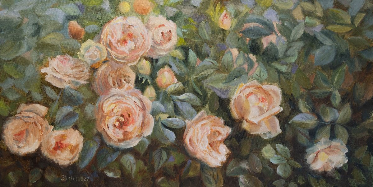 Roses on a Rainy Day by Maria Stockdale