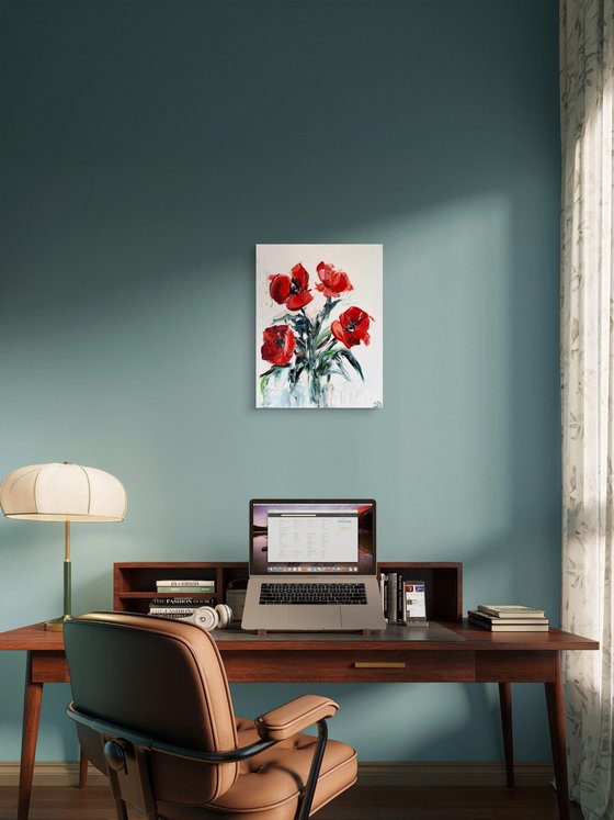 Scarlet Bloom Burst – Red Poppies