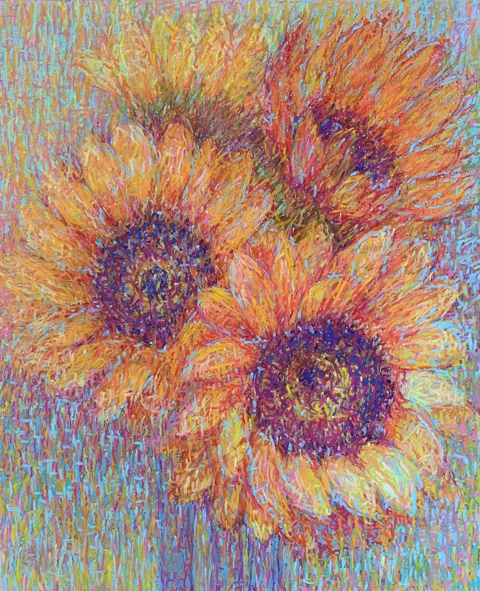 Sun Fowers by Nataliia Zaharuk