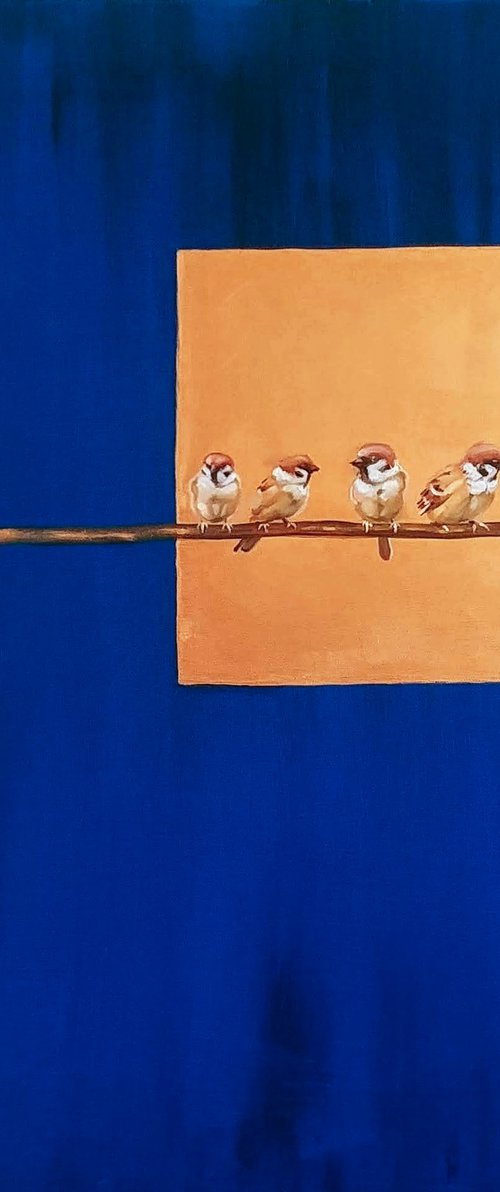 Bird of blue by Vasyl Luchkiv