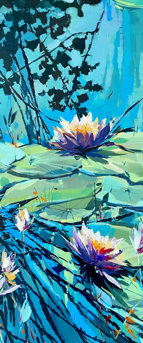 Flowering Water Lillies 2 by Irina Rumyantseva