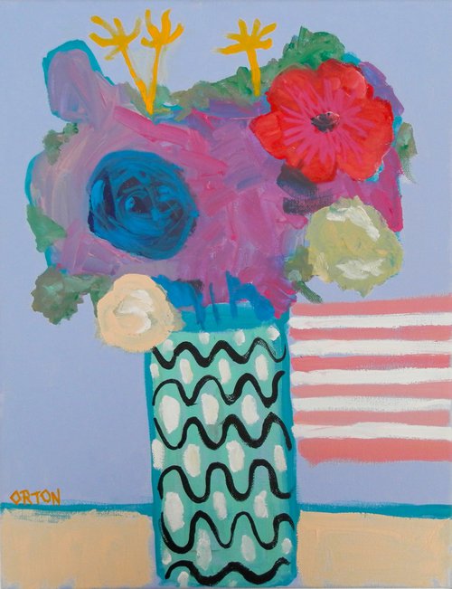 Still Life Flowers In Vase 4 by Andrew Orton