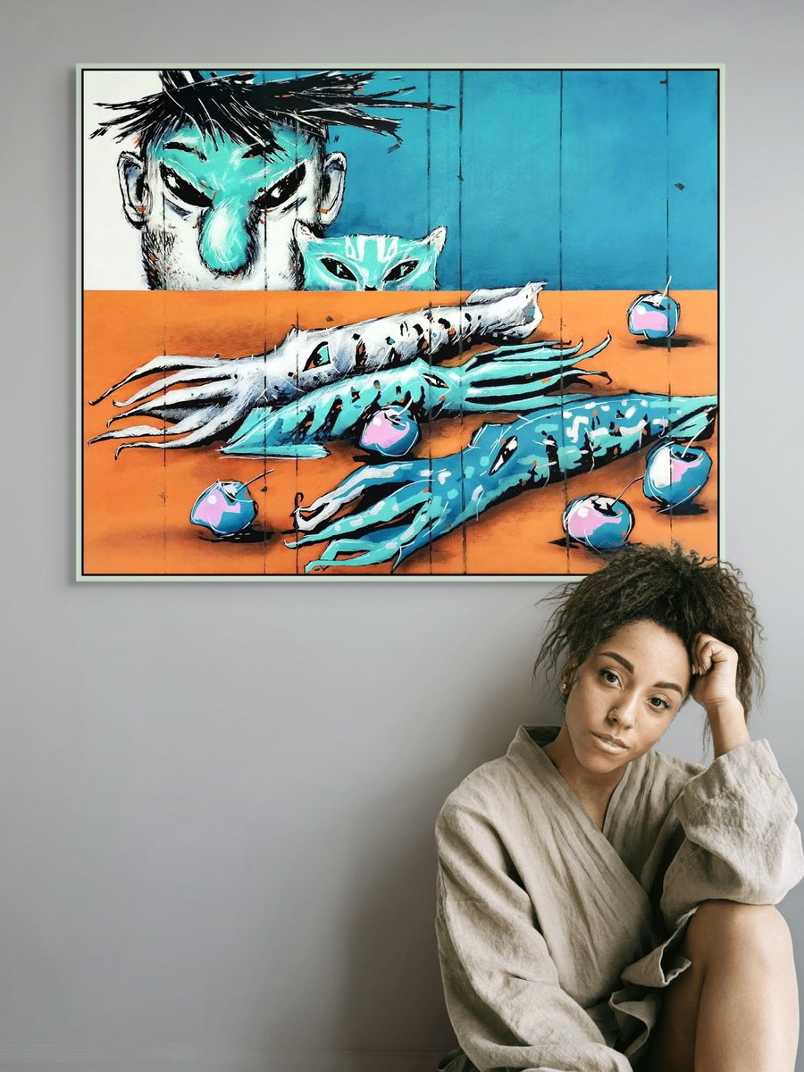 The Ocean Visits The Orchard By Evgen Semenyuk, 39 X 31, Artwork For Sale On Artfinder