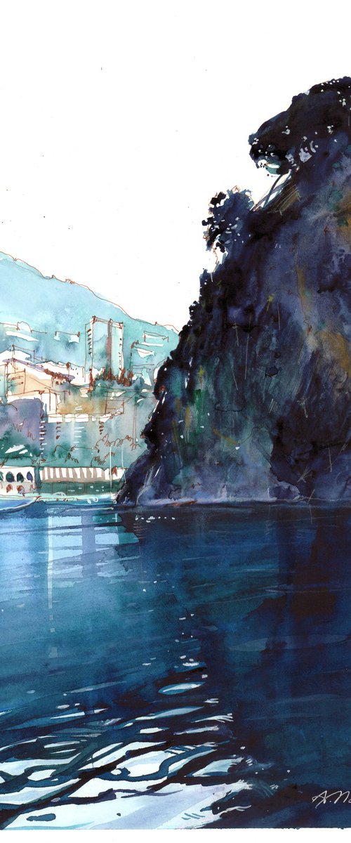 Monaco Coastline by Anastasia Mamoshina