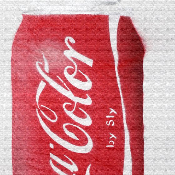 Cocacolor (on a canvas).
