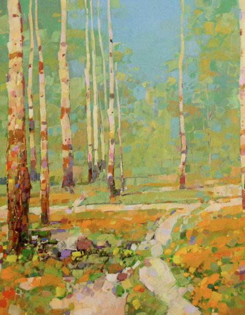 Autumn Palette , Landscape oil painting, Large Size, One of a kind, Signed, Hand Painted by Vahe Yeremyan