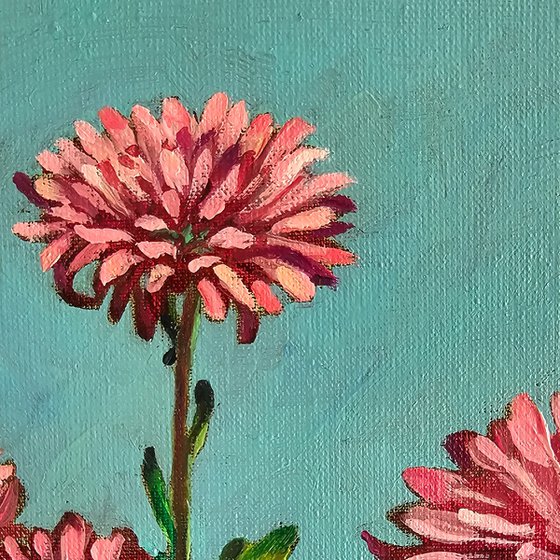 Chrysanthemums on the Windowsill
