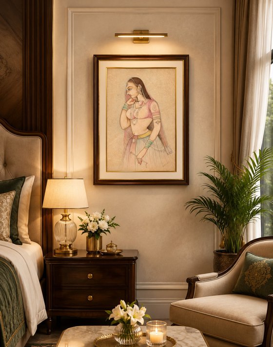 Royal Lady Portrait on Wasli