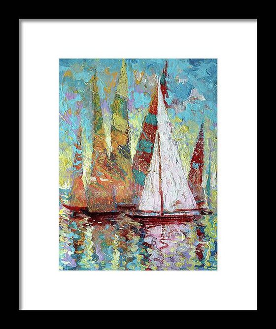 Departure of Sailboats to the Sea.