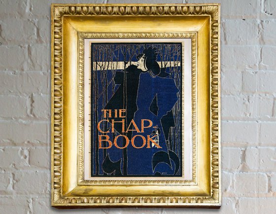The Chap-Book - Collage Art Print on Large Real English Dictionary Vintage Book Page
