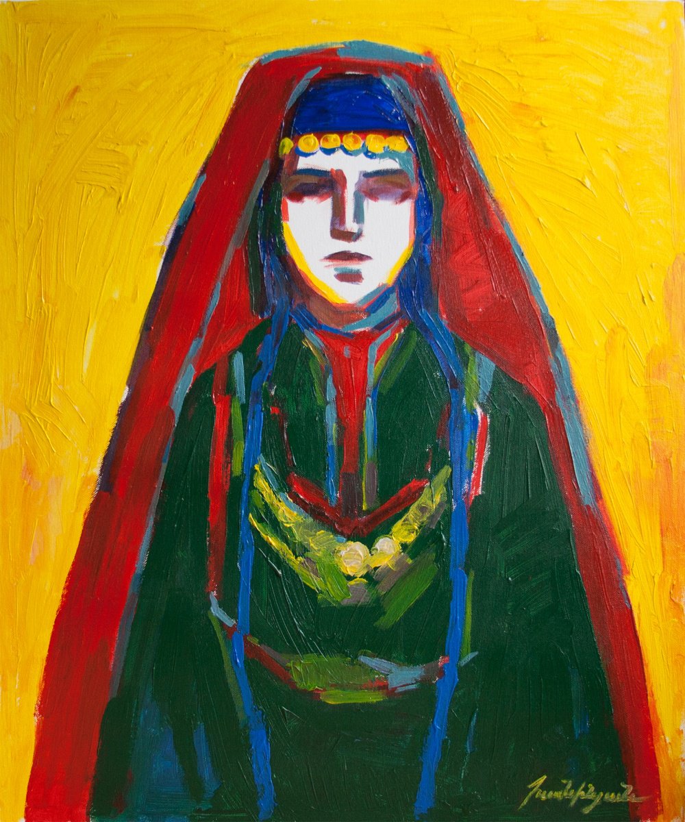 Young Armenian Woman in Traditional Costume by Anna Khaninyan