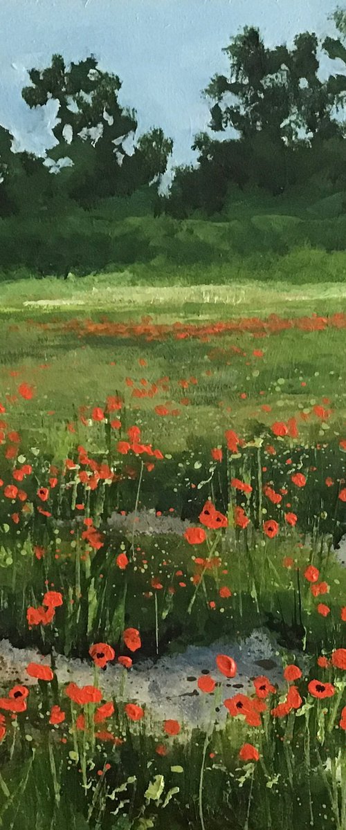 Poppy Field by Valerie Jobes