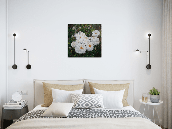 Roses in Garden I /  ORIGINAL PAINTING