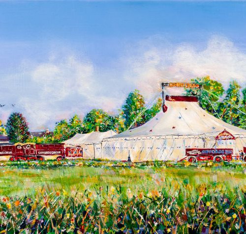 GIFFORDS CIRCUS AT FRAMPTON ON SEVERN by Diana Aungier-Rose