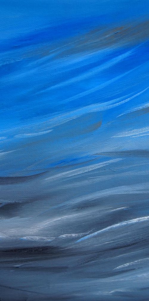 Abstract Sea and Sky by Kitty  Cooper